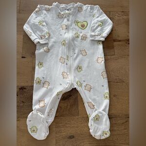 Pekkle avocado toast novelty print Kids One Piece footies pyjama size 6 months